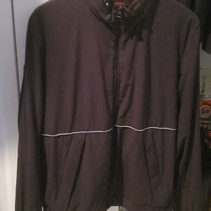 Jacket with stored hoodie,rain proof
